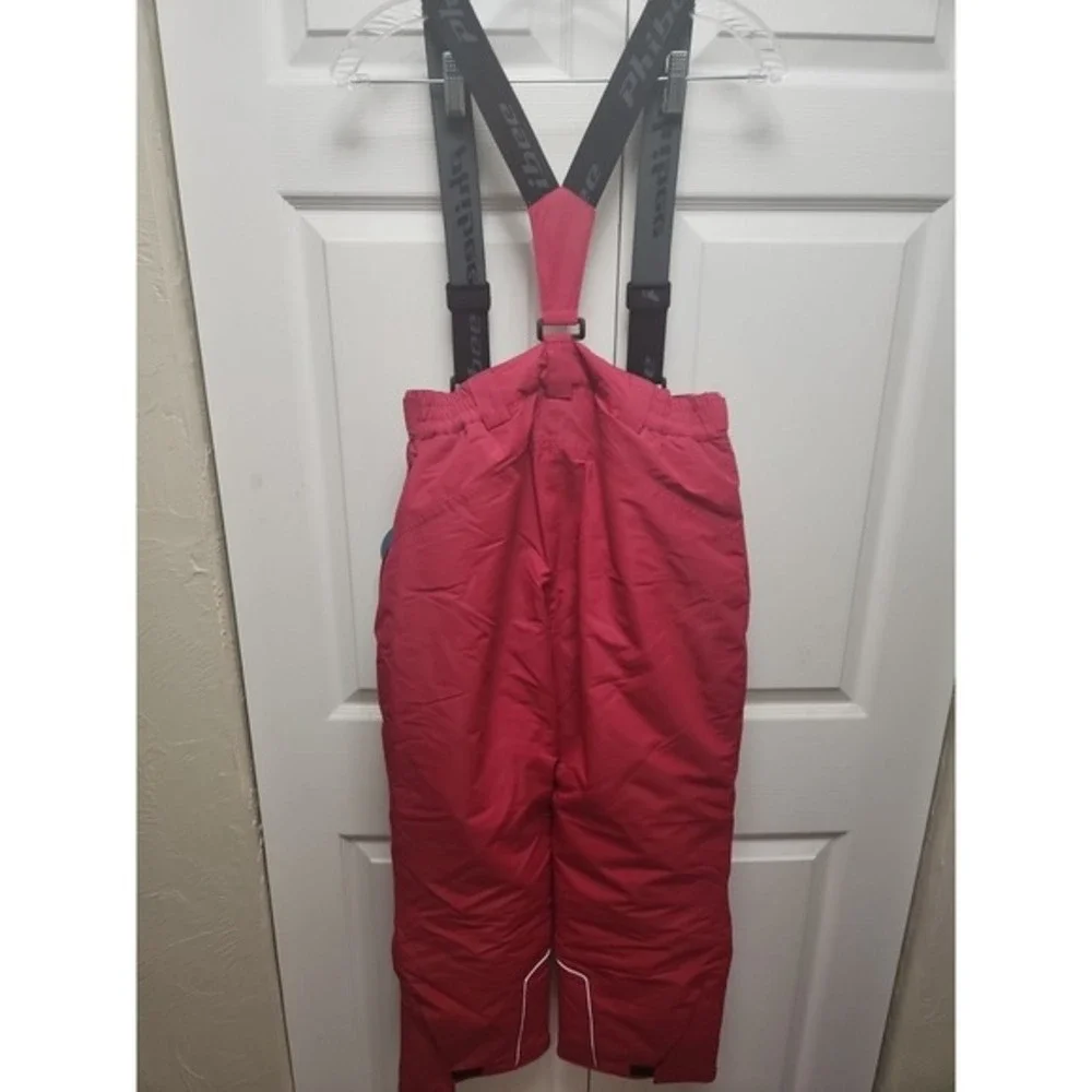 PHIBEE Kids' Insulated Windproof Warm‎ Ski Bib Overalls Size 134/140  (US 10-11)